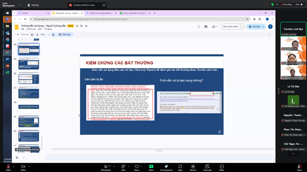 Chương trình tập huấn sử dụng phần mềm kiểm tra đạo văn Turnitin năm học 2025–2026
